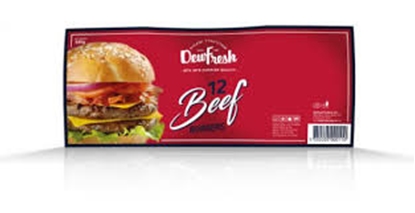 Picture of DEW FRESH BEEF BURGERS X12